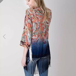 Gimmicks Printed Flyaway Cardigan